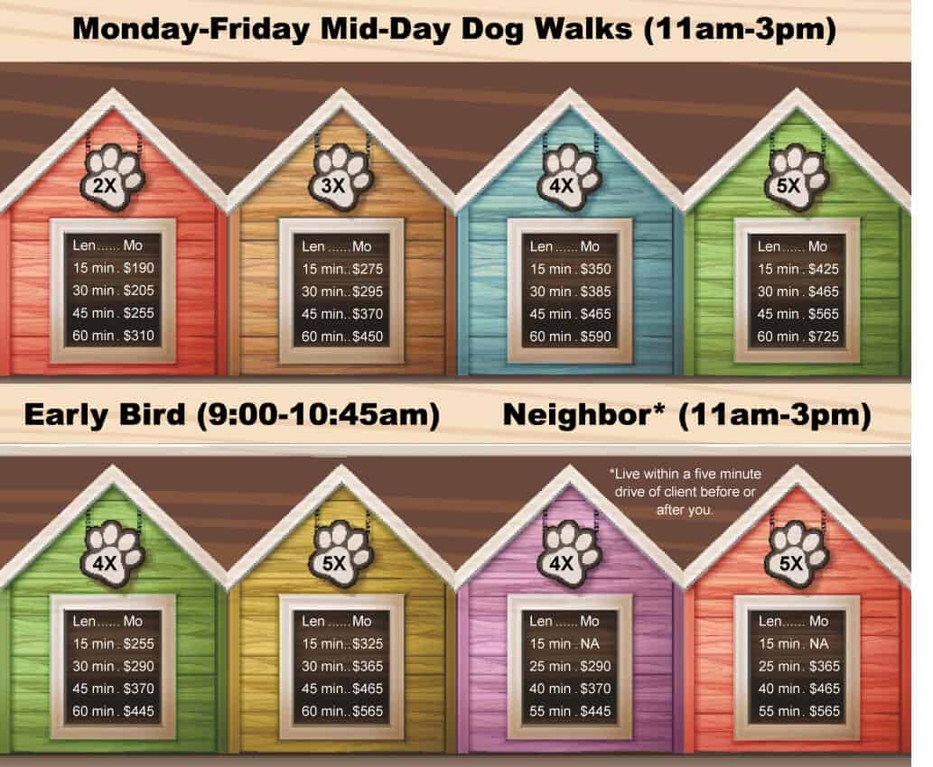 Discounted Dog Walks